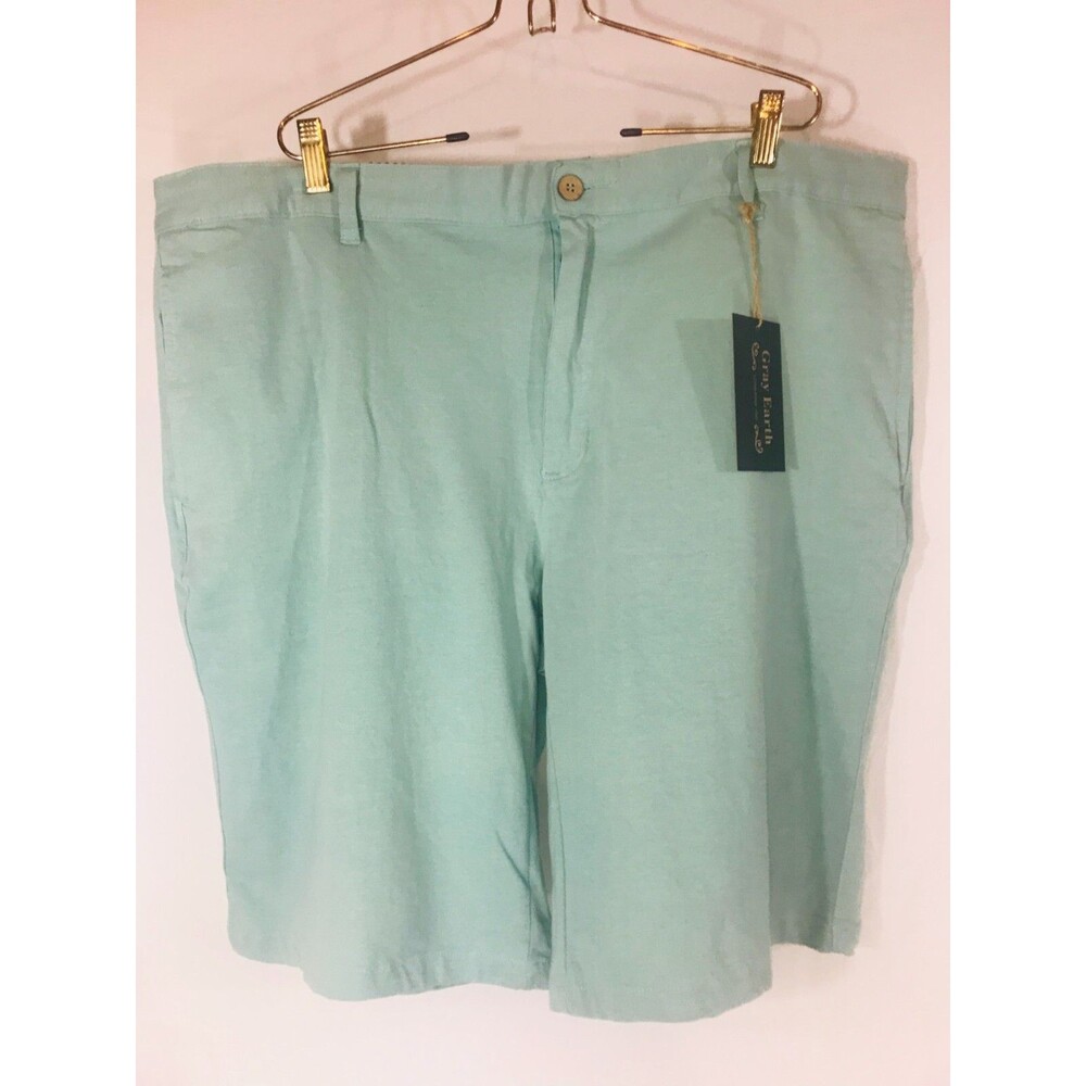"Gray Earth" New $58 Men’s Chino Shorts 100% Cotton Size 42 Green NWT